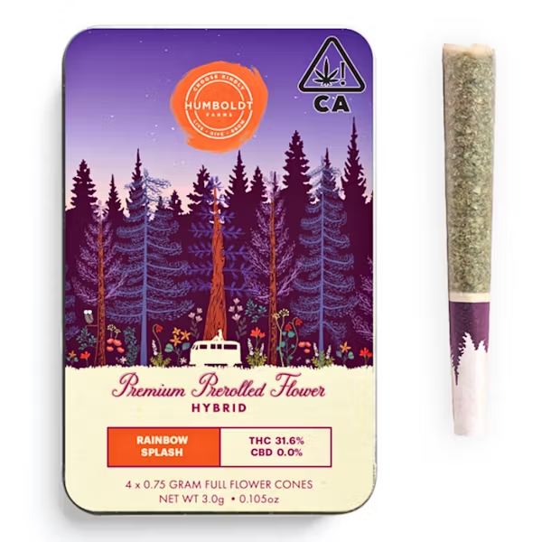 Humboldt THCA Premium Pre-rolls Rainbow Splash (H) 4/pk (Reg. Price $25)